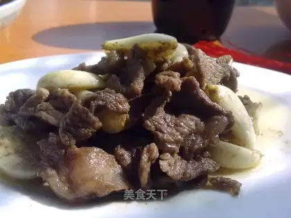 Garlic fried deer