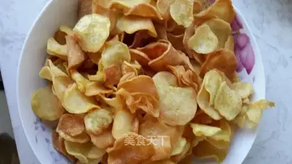 Homemade snack chips