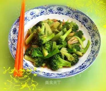 Fried broccoli