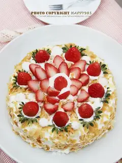 Almond butter strawberry cake