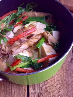 Shrimp squid tofu