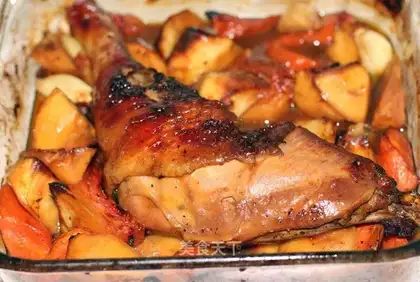 Roasted chicken legs