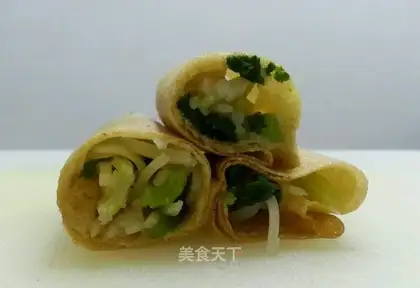 Celery potato burrito