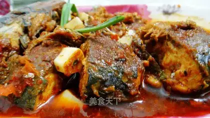 Braised Green Jam Fish