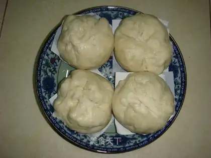 Fresh vegetables and meat buns