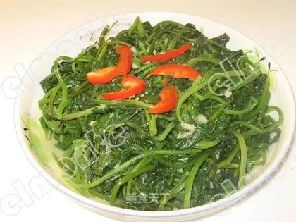 stir-fried sweet potato leaves with fermented bean curd