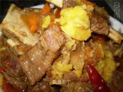 Stewed beef ribs