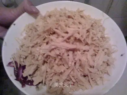 Scrambled eggs with tofu bamboo