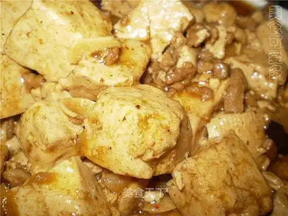 Home-cooked minced pork and tofu