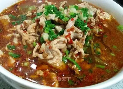 boiled pork slices