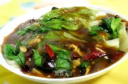 Sauce lettuce with garlic and oyster sauce