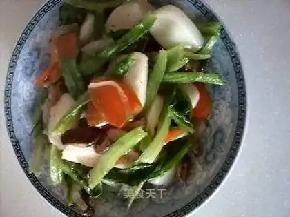 Low-fat and high-fiber fried rice cake