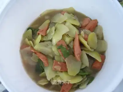 ham, potato and vegetable