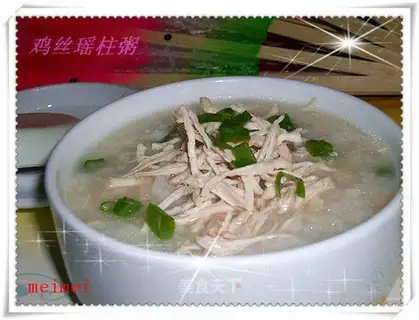 Shredded chicken porridge