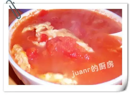 Tomato omelette soup
