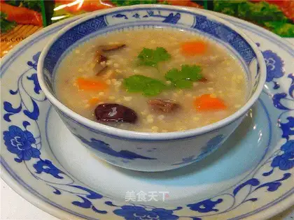 Beef and chestnut health porridge