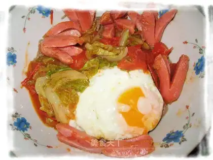 Tomato buckwheat noodles