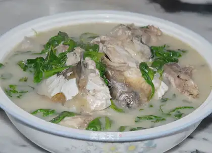 chrysanthemum fish head soup