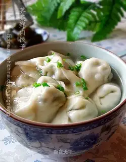 shepherd's purse dumplings with fresh meat