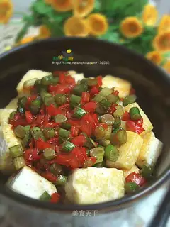 Garlic home-cooked tofu