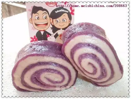 Purple sweet potato roll