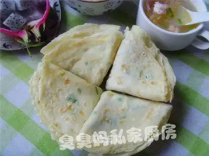 chive egg cake
