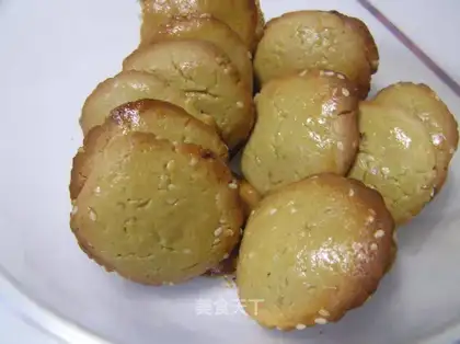 Sesame peanut butter cookies
