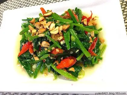 Peanuts and spinach