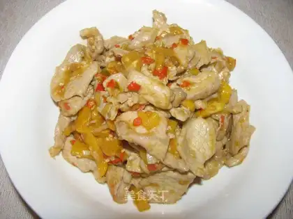 Tomato fried meat