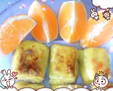 Orange waffles