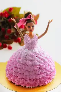 Barbie doll cake