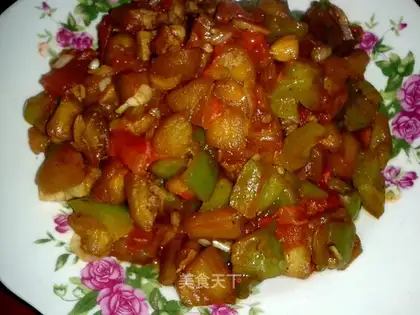 Meatloaf and eggplant