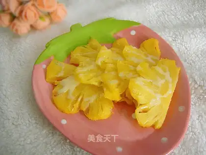 Milk and pineapple