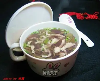 Roasted chicken soup