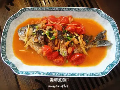 Tomato cooks fish