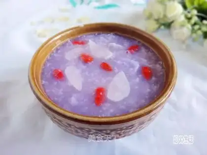 The purple mountain porridge