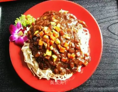 Potato sauce noodles
