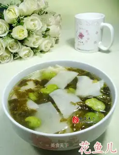 Snow pickles, beans and soup