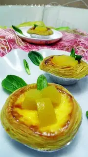 Peach omelet