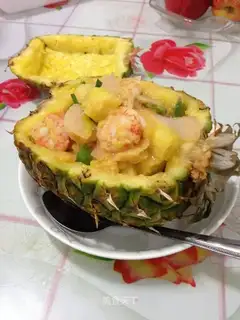Pineapple cheese and shrimp