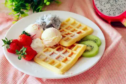 Ice cream waffles