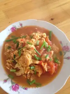 Tomato fried eggs