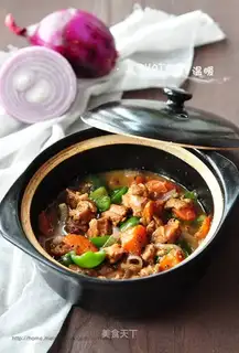 Black pepper chicken leg