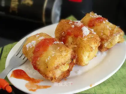 Toast banana rolls