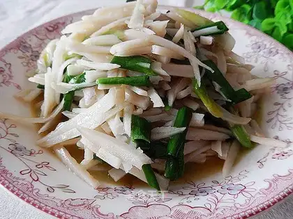 Garlic fried silk