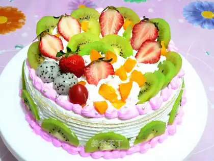 Butter birthday cake