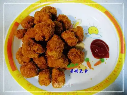 Fry chicken and rice