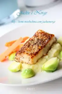 Fried cod with mashed potatoes