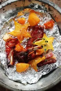 Fruit-cooked rice chops