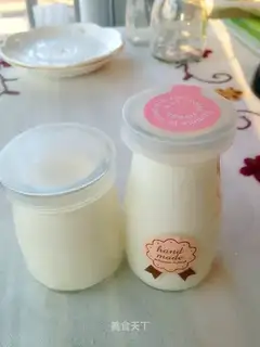 The oven makes yogurt